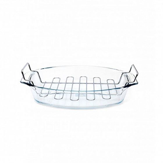 Блюдо Pyrex Irresistible 39х27см овальное с решеткой