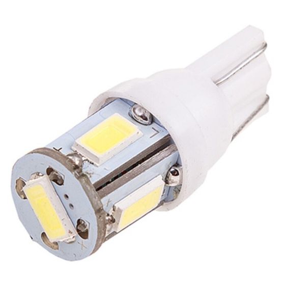 Лампа светодиодная Skyway T10 (W5W), 12 В, 5 SMD, без цоколя, 2 шт, S08201343