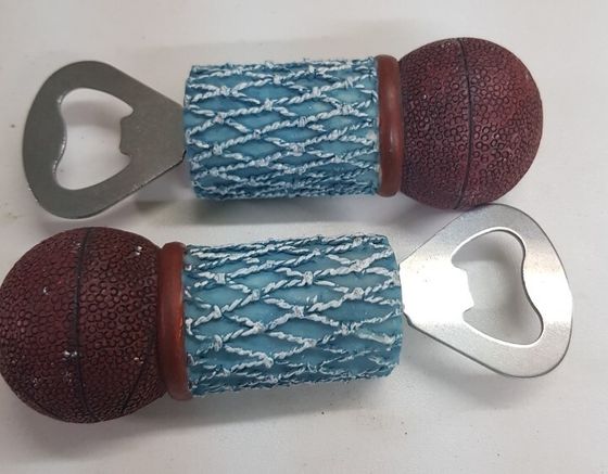 !09 Набор из 2-х штук - Ключ для открывания бутылок, 10*4,4*3,4 см. цвет бело-бирюзовый