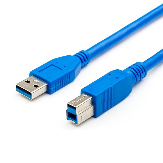 Кабель Atcom USB3.0 Am &amp;lt;-&amp;gt; Bm 3м синий (AT2824)