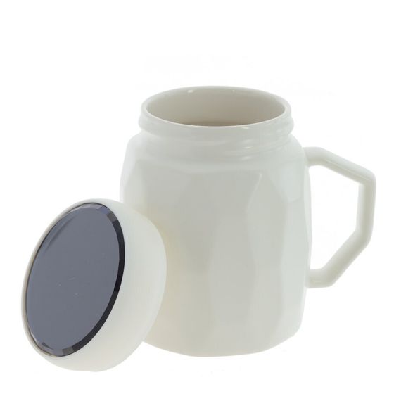 Набор из 2-х кружек с крышкой, 500 мл, L12 W8,5 H11,5 см