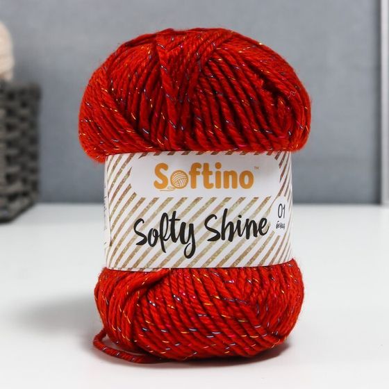 Пряжа 70% акрил, 30% шёлк &quot;Softy Shine&quot; 50 гр 85 м цвет 10 сангрия