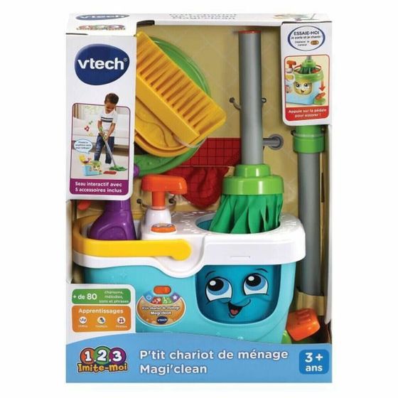 Набор для чистки и хранения Vtech Little Magi&#39;clean Cleaning Trolley Игрушки