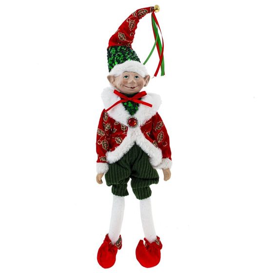 Игрушка набивная &quot;Эльф&quot;, L16 W10 H52 см (полка 24 см.)