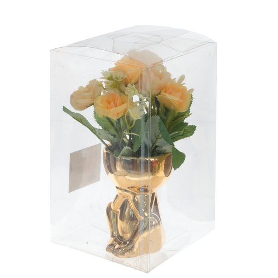 Цветочная композиция &quot;Розы&quot;, L11 W11 H19 см, 4в.