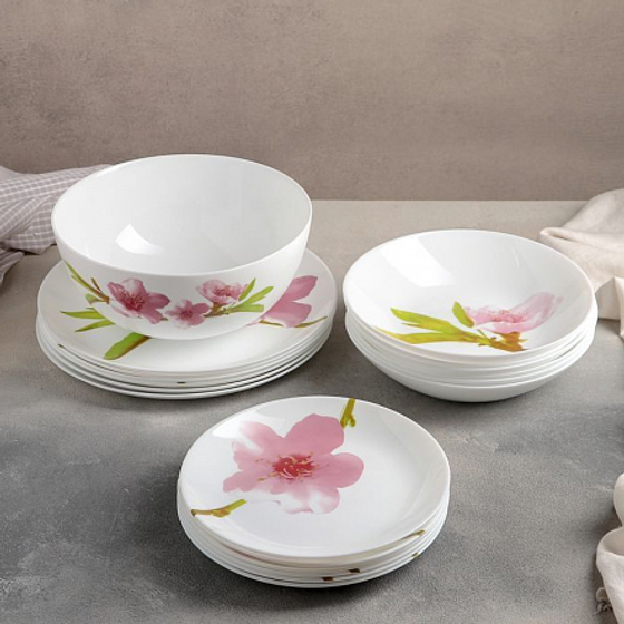 Набор столовый УОТЕР КОЛОР 19пр