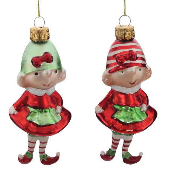 Украшение новогоднее "Эльф", L6 W6 H14 см, 1 штука, дизайн микс