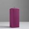 !09 Свеча цветная парафиновая "Квадрат" 8x8x20 cм цвет фиолетовый