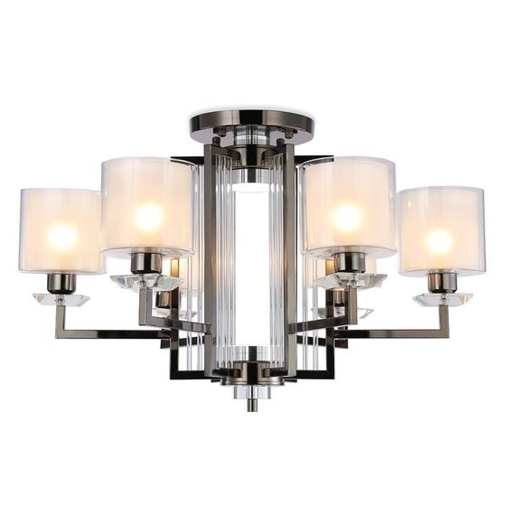 Люстра потолочная Ambrella light, Traditional, TR4422, 6хE27, цвет чёрный хром