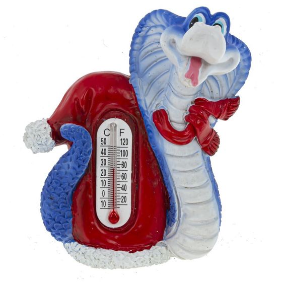 Магнит с термометром &quot;Змея&quot;, L4,5 W3 H7,5 см, 6в.