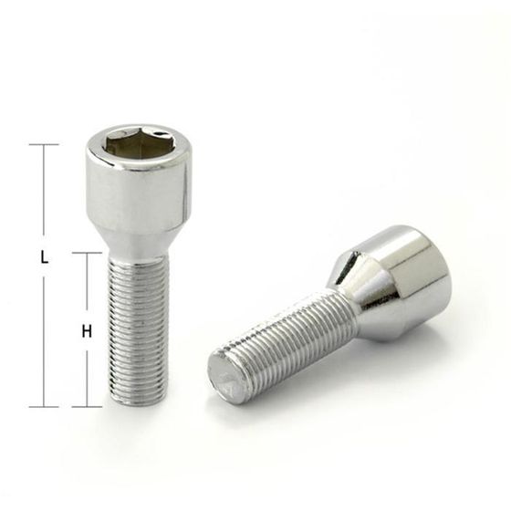 Болт M12x1,25 мм, L=53/H=28, под шестигранник, спец. внутр, хром, JN-305