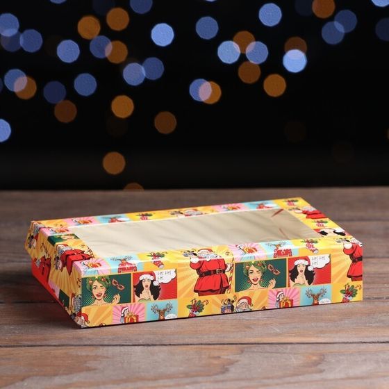 !Коробка складная &quot;Поп-арт Санта&quot;, 2 штуки  20 х 12 х 4 см