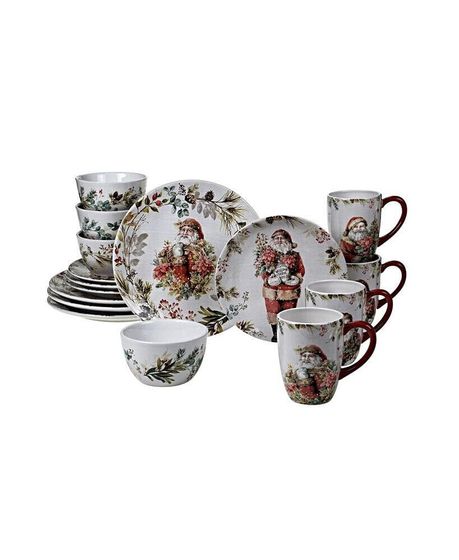 Christmas Story 16 Piece Dinnerware Set