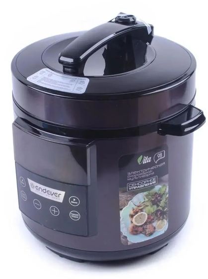 Мультиварка-скороварка Endever Vita 98 6л 1000 Вт серный/сливовый