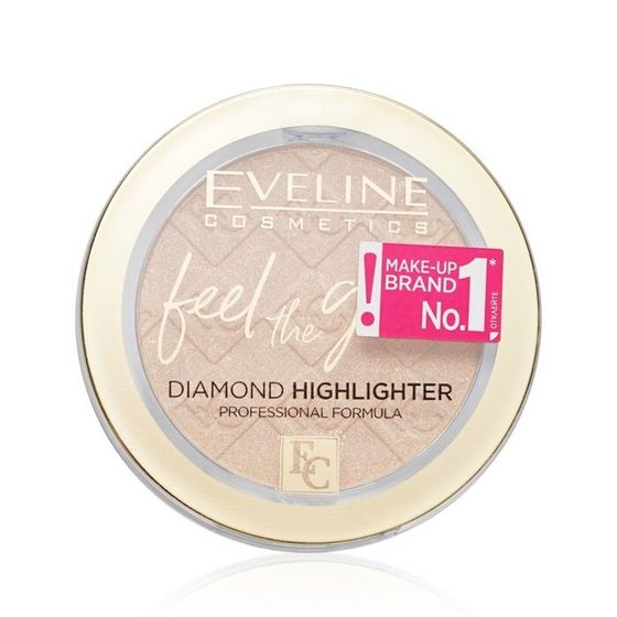 Хайлайтер для лица Eveline Feel The Glow, тон 20 gold luminous, 4,2 г