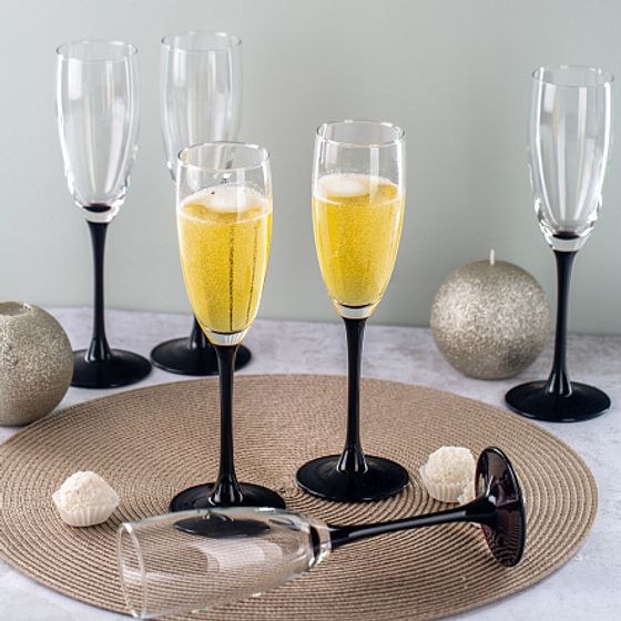 Набор фужеров (бокалов) для шампанского ДОМИНО 6шт 170мл