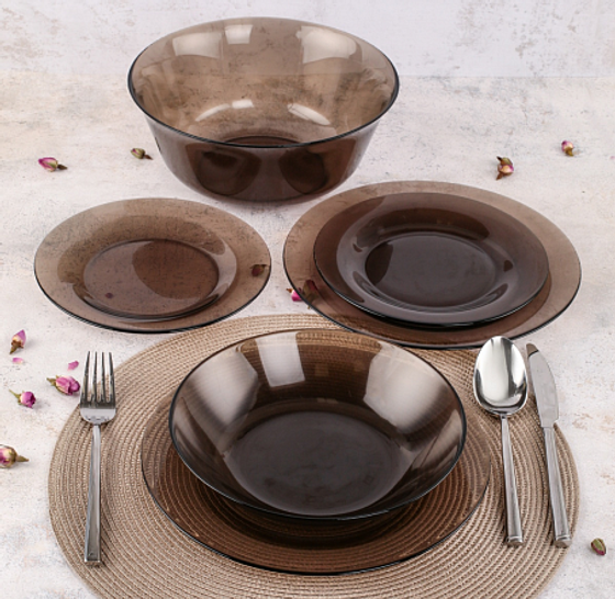 Столовый набор АМБЬЯНТЕ ЭКЛИПС 19 предметов (салатник 24 см)