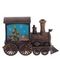 Изделие декор Паровоз "Гном/Олень/Эльф"  (подсвет, AAAх2 н/п) L13 W4,5 H8,5 см, 3в.