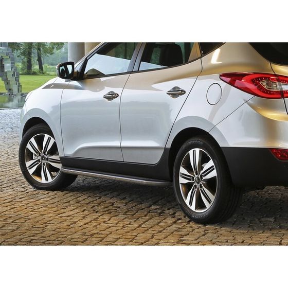 Порог-площадка &quot;Premium&quot; RIVAL, Hyundai ix35, Kia Sportage 2010-2015, с крепежом, A173ALP.2303.2