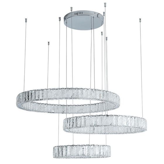 Люстра подвесная Divinare Barbara 1137/02 SP-106, LED, 1х106 Вт, 4000К, 8х200 см, хром