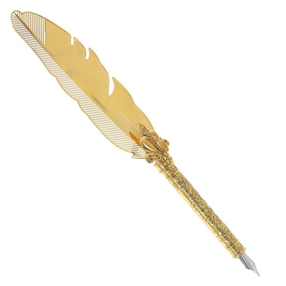 Набор подарочный: ручка перьевая, чернильница, подставка д/ручки, 5 наконечников, Д22 Ш10 В4 см