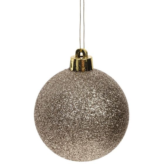 Набор из 24шт Украшение новогоднее &quot;Шар&quot;, D6/8/10см,  L27 W18 H25 см
