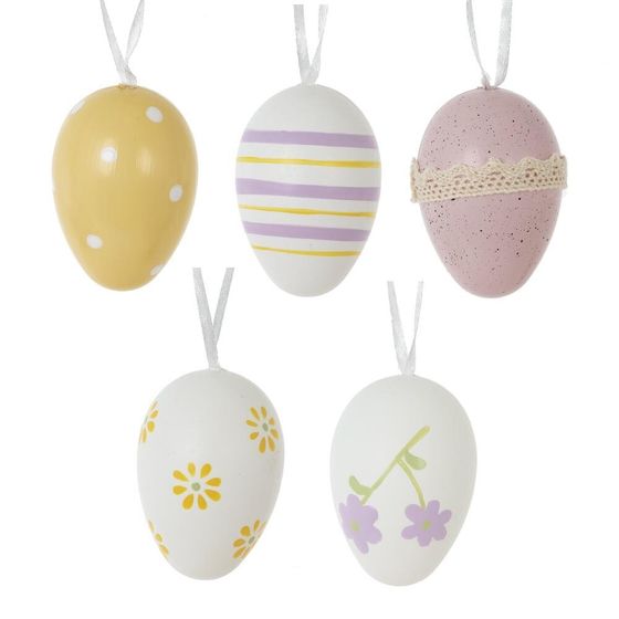 Набор из 12-ти изделий декоративных подвесных &quot;Яйцо&quot; (4*6), L18,5 W18,5 H4,5 см