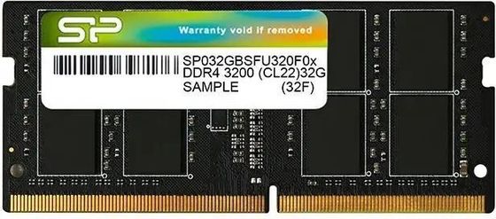 Память SO-DIMM DDR4 4GB 2666MHz Silicon Power SP004GBSFU266X02 RTL PC4-21300 CL19 260-pin 1.2В single rank Ret