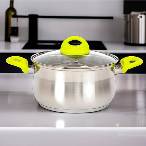 Кастрюля с крышкой GLORY 18х10.5см 2.6л