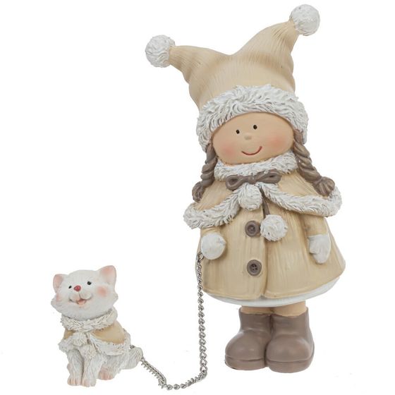 Фигурка декоративная &quot;Девочка&quot;, L7 W6 H11,5 см, 3в.