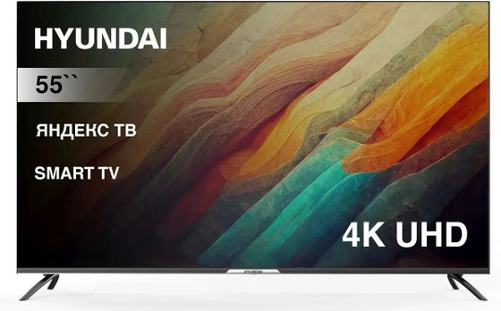 Телевизор LED 55&quot; Hyundai H-LED55BU7003 черный 4K Ultra HD SmartTV Яндекс.ТВ
