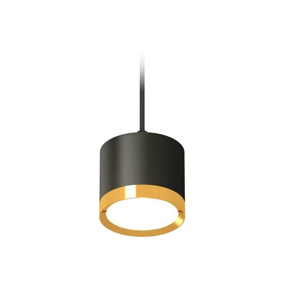 Светильник подвесной Ambrella light, XP8111012, GX53 LED 12 Вт, цвет чёрный песок, золото жёлтое