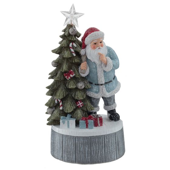 Фигурка декоративная с музыкой &quot;Новый год&quot; (3xLR44, прилаг.), L12 W11 H22,5 см, 2в.