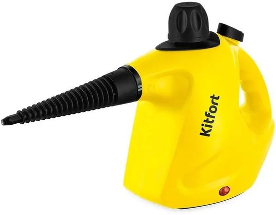 Пароочиститель ручной Kitfort КТ-9138-3 450мл 1050Вт черный/желтый
