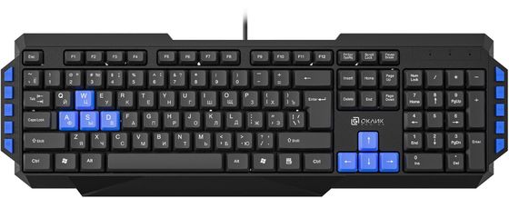 Клавиатура Oklick 750G FROST WAR игровая проводная черный/черный