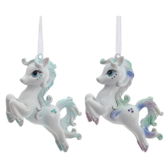 Фигурка декоративная подвесная &quot;Лошадка&quot;, L8 W2 H6,5 см, 2в.