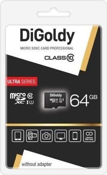 Карта памяти microSDXC 64GB Digoldy DG064GCSDXC10 UHS-1-AD w +адаптер