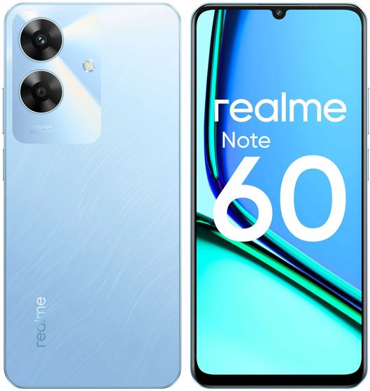 Смартфон Realme Note 60 4/128Gb небесно-голубой (RMX3933/6941764442153)