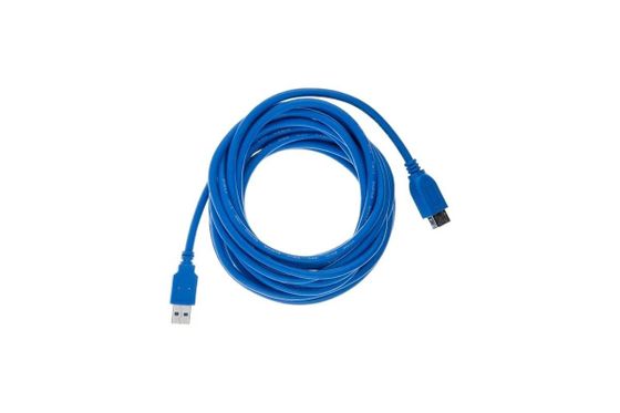Кабель Vcom USB 3.0 А(m) - А(f) 5м синий (VUS7065-5M)