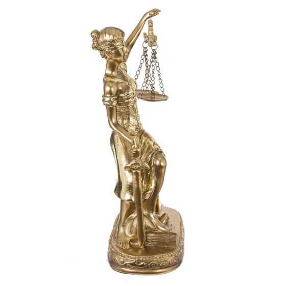 Часы настольные декоративные &quot;Фемида&quot; (1xAAA н/п), L9 W8 H24 см