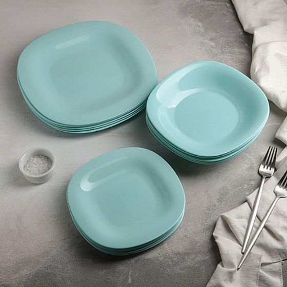 Тарелка обеденная КАРИН ЛАЙТ ТЮРКУАЗ 27см