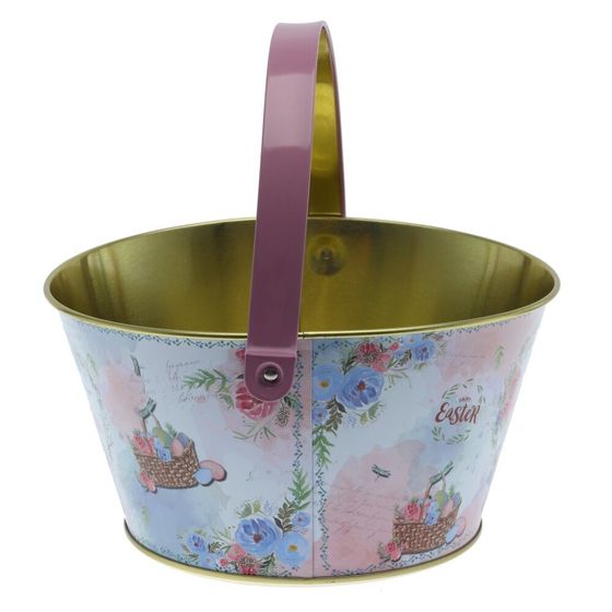 Изделие декоративное &quot;Ведерко пасхальное&quot;, L19,5 W19 H10,5 см