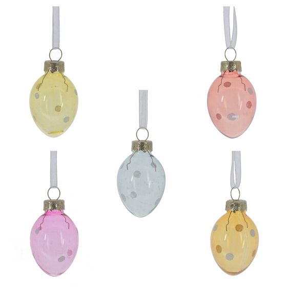 Набор из 9-ти изделий декоративных подвесных "Яйцо пасхальное" (3*4), L8 W8 H8,5 см