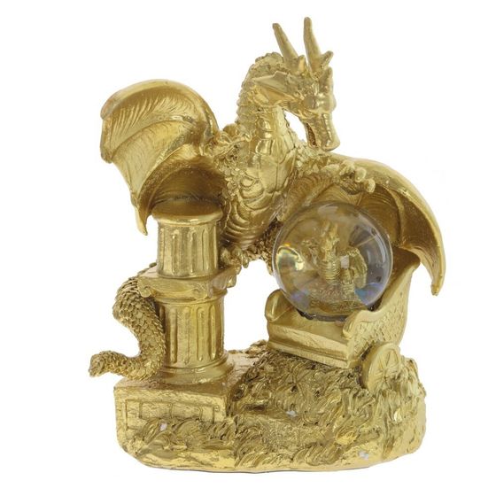 Фигурка декоративная в стекл.шаре &quot;Дракон&quot;, D 4.5 см, L13 W9 H17 см, 2в.