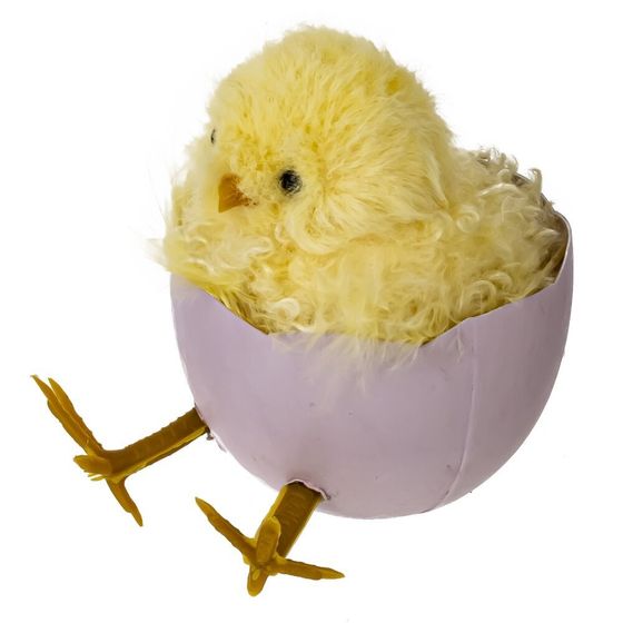 Изделие декоративное подвесное &quot;Цыпленок&quot; (блок 6шт), L7 W5 H7 см, 3в.