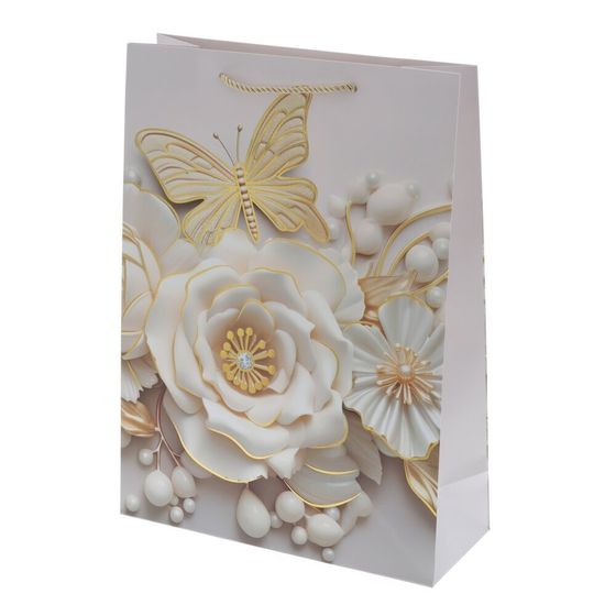 Пакет подарочный (бумага 210г/м2, блок микс 12шт), L30 W12 H41,5 см, 4в.