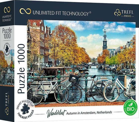 Trefl Puzzle 1000 Jesień w Amsterdamie Unlimited Fit Technology