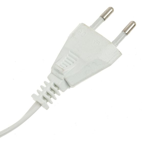 Электрогирлянда (125 белых LED, черный шнур)