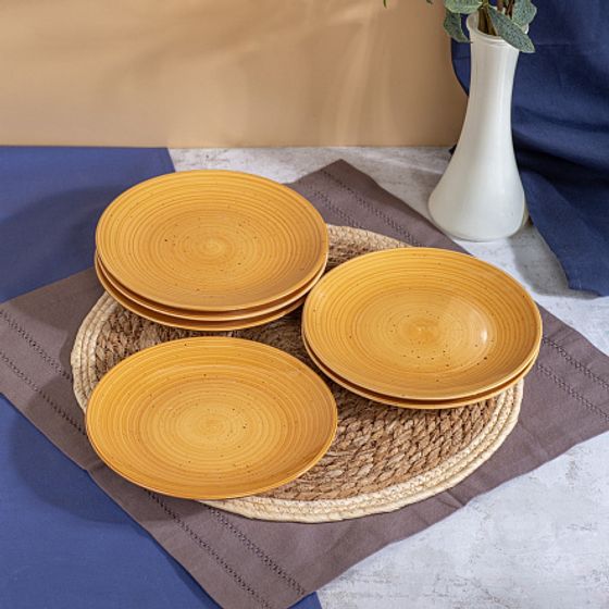 Тарелка десертная TWIST медовый 20см