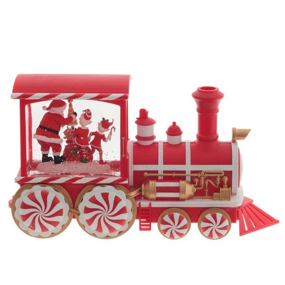 Изделие декоративное &quot;Паровоз&quot; (подсветка, вьюга, AAх3 н/п) L32 W11 H16 см